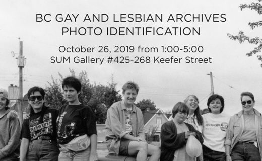 BC Gay and Lesbian Archives photo identification project