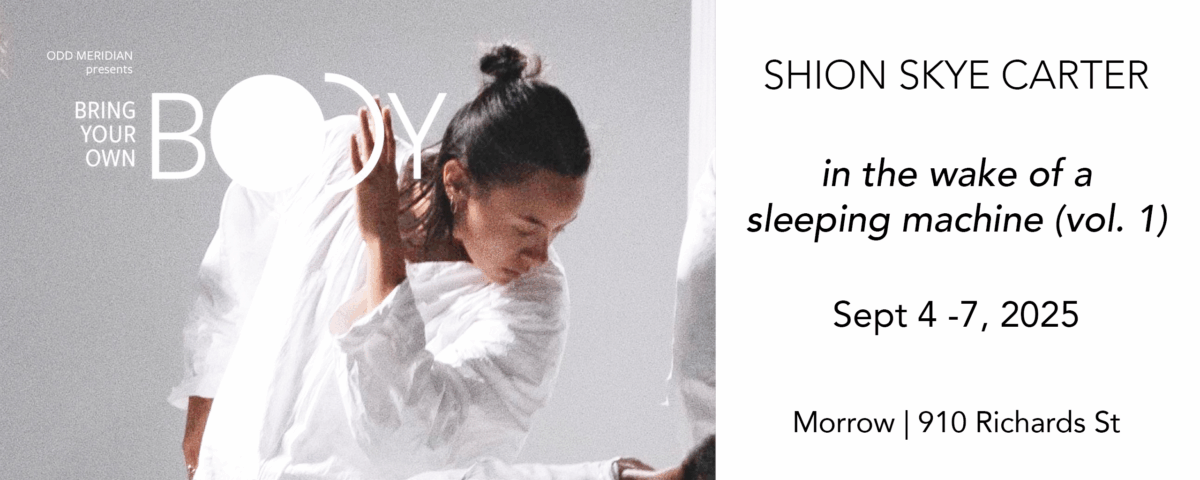Shion Skye Carter — in the wake of a sleeping machine (vol. 1)
